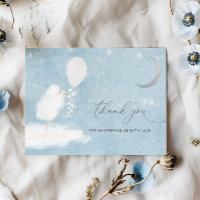 Celestial Moon Stars & Lamb Baby Shower Thank You 