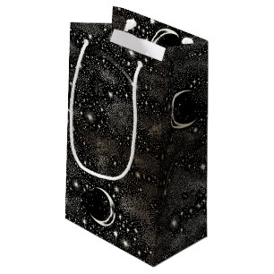 Celestial Moon Stars Mystical Starry Night Small Gift Bag