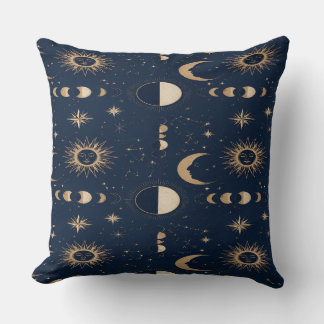 Celestial Moon Stars Pillow