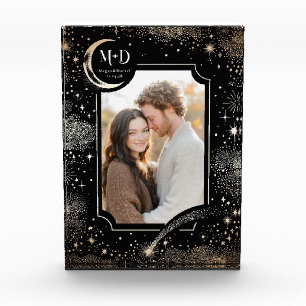 Celestial Moon Stars Starry Night Wedding Photo