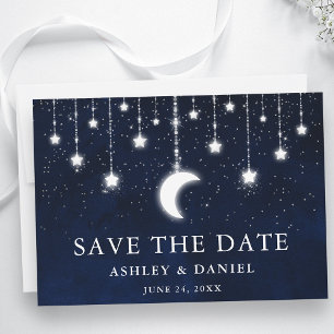 Celestial Moon Stars String Lights Save The Date