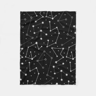 Celestial Moon Theme Fleece Blanket