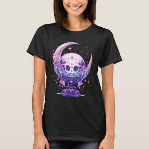 Celestial Moon Witchy Crystal Ball Pastel Goth Wit T-Shirt
