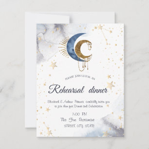 Celestial Moons,Stars Invitation