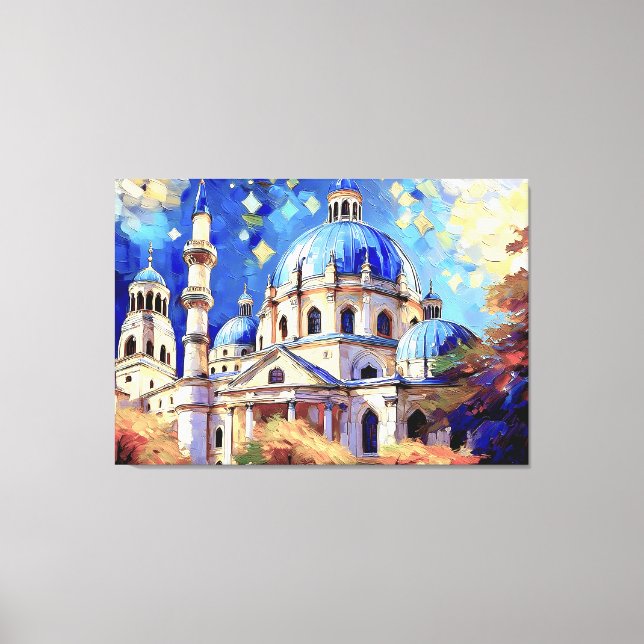 Celestial Mosque Canvas Print (Front)