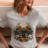 Celestial Moth Cottagecore Boho Mushroom Mystical