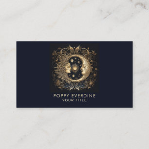 Celestial Mystic Moon Business Card