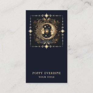 Celestial Mystic Moon Business Card