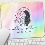 Celestial Mystic Moon Goddess Rainbow Business Mouse Mat<br><div class="desc">Celestial Mystic Moon Goddess Rainbow Business Mouse Pad: Elevate your workspace with cosmic charm using our mouse pad. Perfect for spiritual reiki masters,  psychic mediums,  yoga instructors,  salon professionals,  astrology enthusiasts,  and more. Embrace the magic of the moon and enhance your productivity with this enchanting accessory.</div>