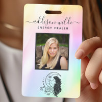 Celestial Mystic Moon Goddess Rainbow Photo ID