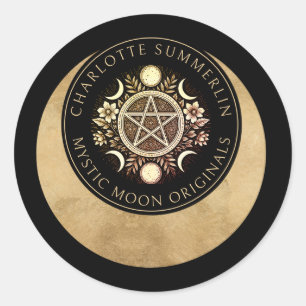 Celestial Mystic Moon Jewellery Designer Sticker