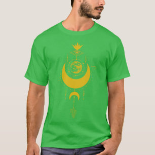 Celestial Mystical Crescent Moon T-Shirt