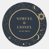 Celestial Mystical Elements Starsigns Envelope