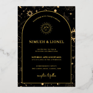 Celestial Mystical Elements Starsigns Wedding Foil