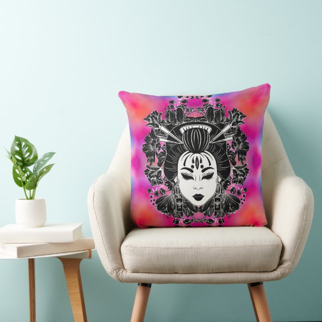 CELESTIAL MYSTICAL JAPANESE GEISHA SPIRIT CUSHION (Chair)