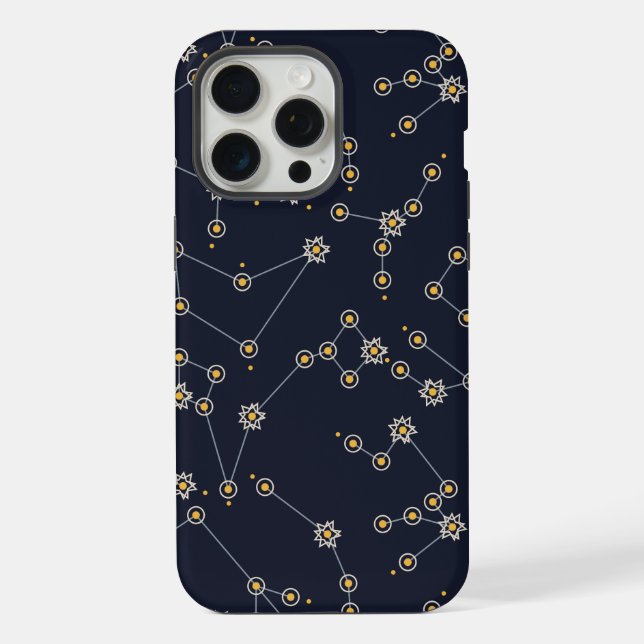 Celestial Mystical Seamless Pattern iPhone Case (Back)