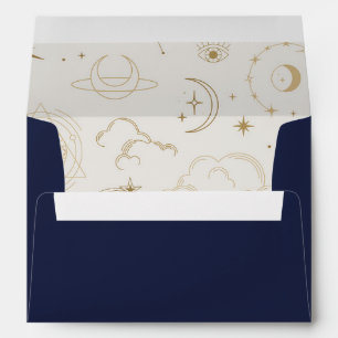 Celestial Mystical Star sign return address Envelo Envelope
