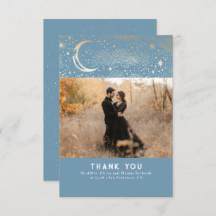 Celestial & Mystical Starry Night Thank You Photo