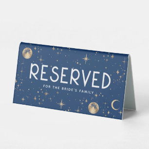 Celestial Navy Blue & Gold Stars Wedding Reserved