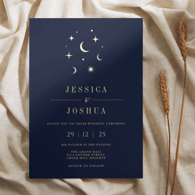 Celestial Navy Minimal Star Moon Elegant (Creator Uploaded)