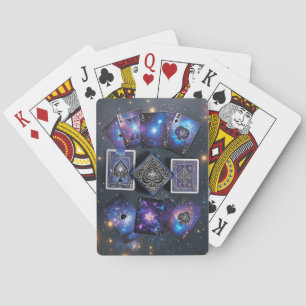 Celestial Nebula Galaxy Space Themed Playing Cards