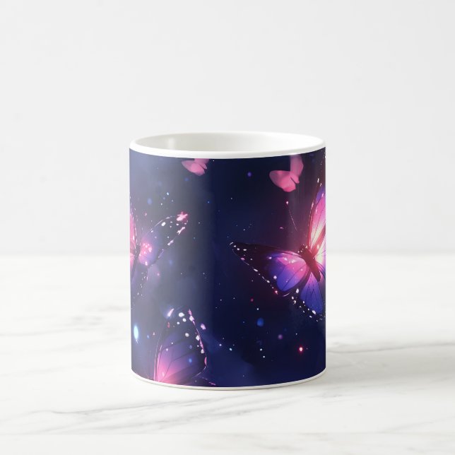 Celestial Night Butterfly Garden Coffee Mug (Center)
