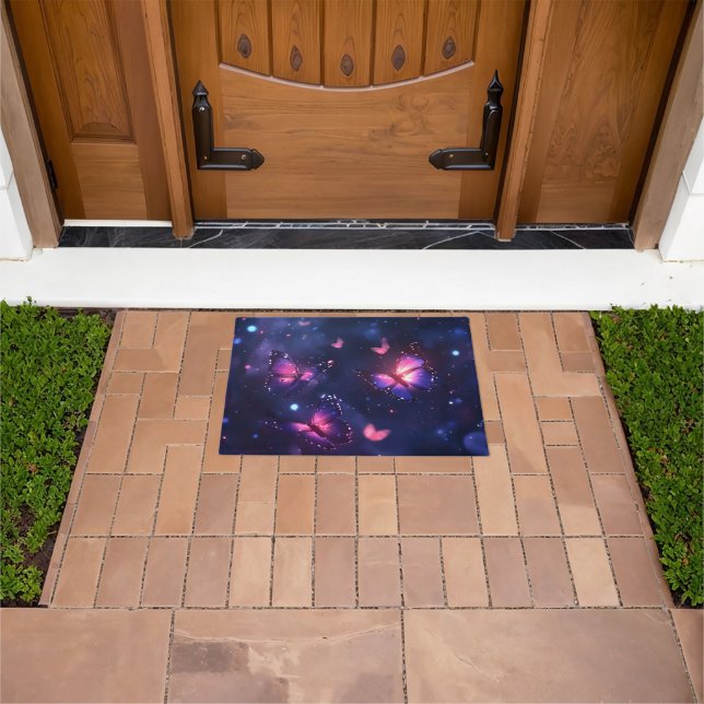 Celestial Night Butterfly Garden Doormat (Outdoor)