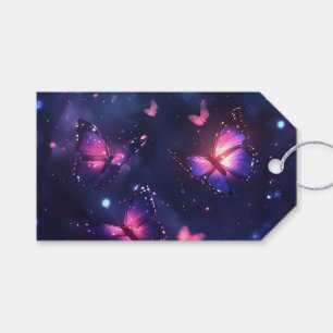 Celestial Night Butterfly Garden Gift Tags