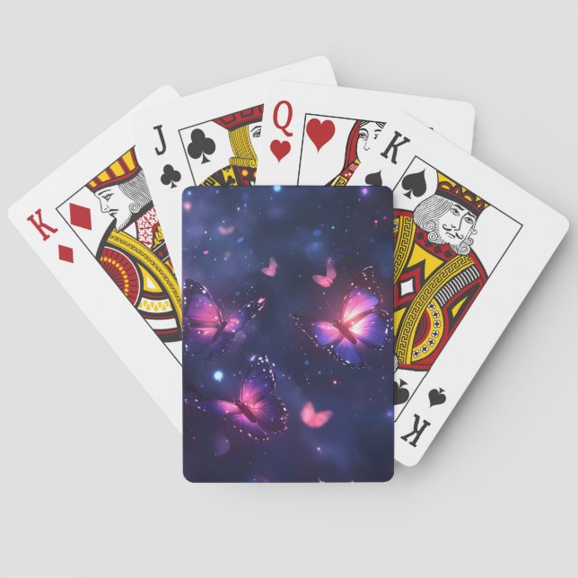 Celestial Night Butterfly Garden Playing Cards (Back)