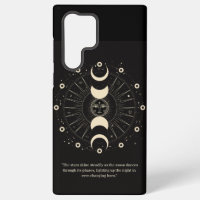 Celestial Night Phases: Elegant Samsung Phone Case