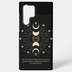 Celestial Night Phases: Elegant Samsung Phone Case