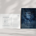 Celestial Night Sky | Gold Save The Date Postcard<br><div class="desc">This celestial night sky | gold save the date postcard is perfect for your enchanted under-the-stars wedding. The dark navy blue watercolor sky, dotted with gold stars, will set the tone for your evening boho outdoor wedding. Personalise it as you wish or keep it as is. Be sure to look...</div>