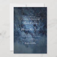 Celestial Night Sky | Gold Traditional Wedding