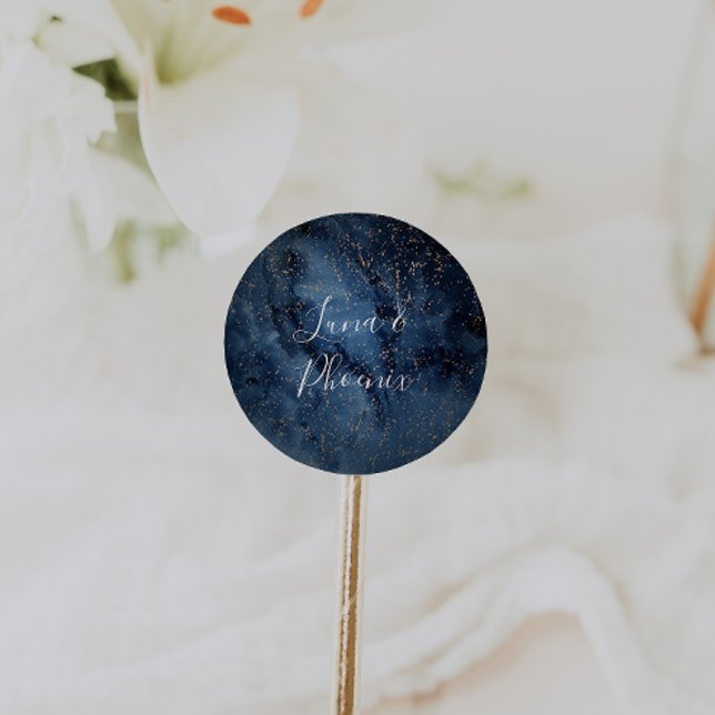 Celestial Night Sky | Gold Wedding Envelope Seals (Creator Uploaded)