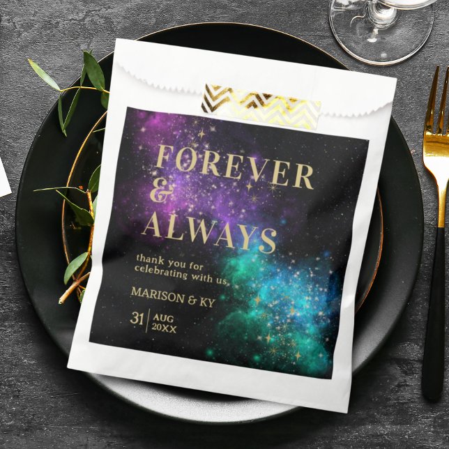 Celestial Night Sky Nebula Wedding Favour Bags (Creator Uploaded)