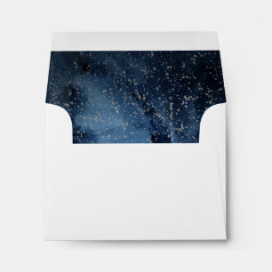 Celestial Night Sky   Self Addressed RSVP Envelope