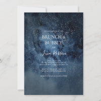 Celestial Night Sky Silver Brunch and Bubbly