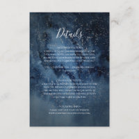 Celestial Night Sky | Silver Details