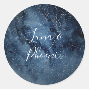Celestial Night Sky   Silver Envelope Seals