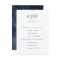 Celestial Night Sky | Silver Menu Choice RSVP Card
