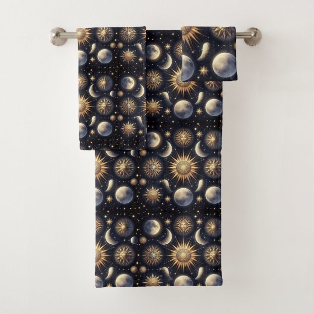 Celestial Night Sky Towel Set (Insitu)