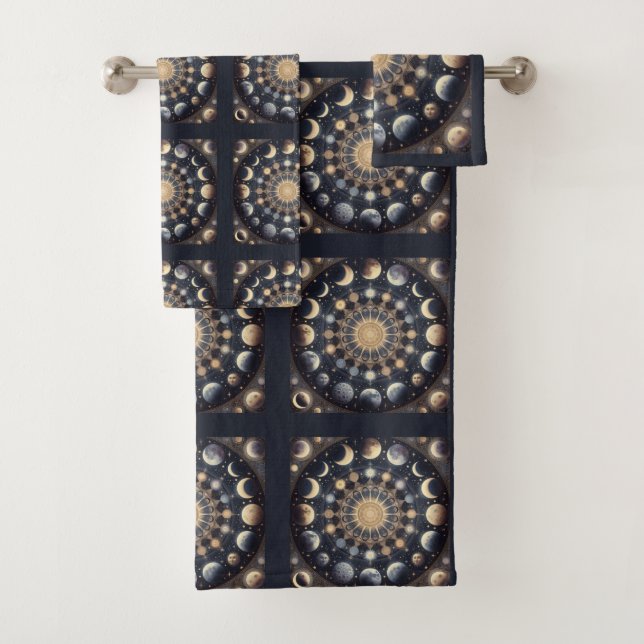 Celestial Night Sky Towel Set (Insitu)