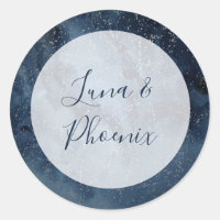 Celestial Night Sky With Frame Envelope Seals