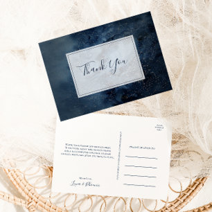 Celestial Night Sky With Frame Thank You Postcard