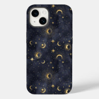 Celestial Night sky with stars sun moon Case-Mate