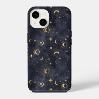 Celestial Night sky with stars sun moon Case-Mate iPhone 14 Case
