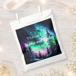 Celestial Northern Lights Wedding Favour Bags