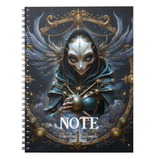 Celestial Oracle – Guardian Between the Stars.  Notebook (Front)