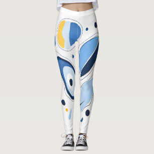 Celestial Orb Odyssey Abstract Leggings