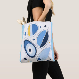 Celestial Orb Odyssey Abstract Tote Bag